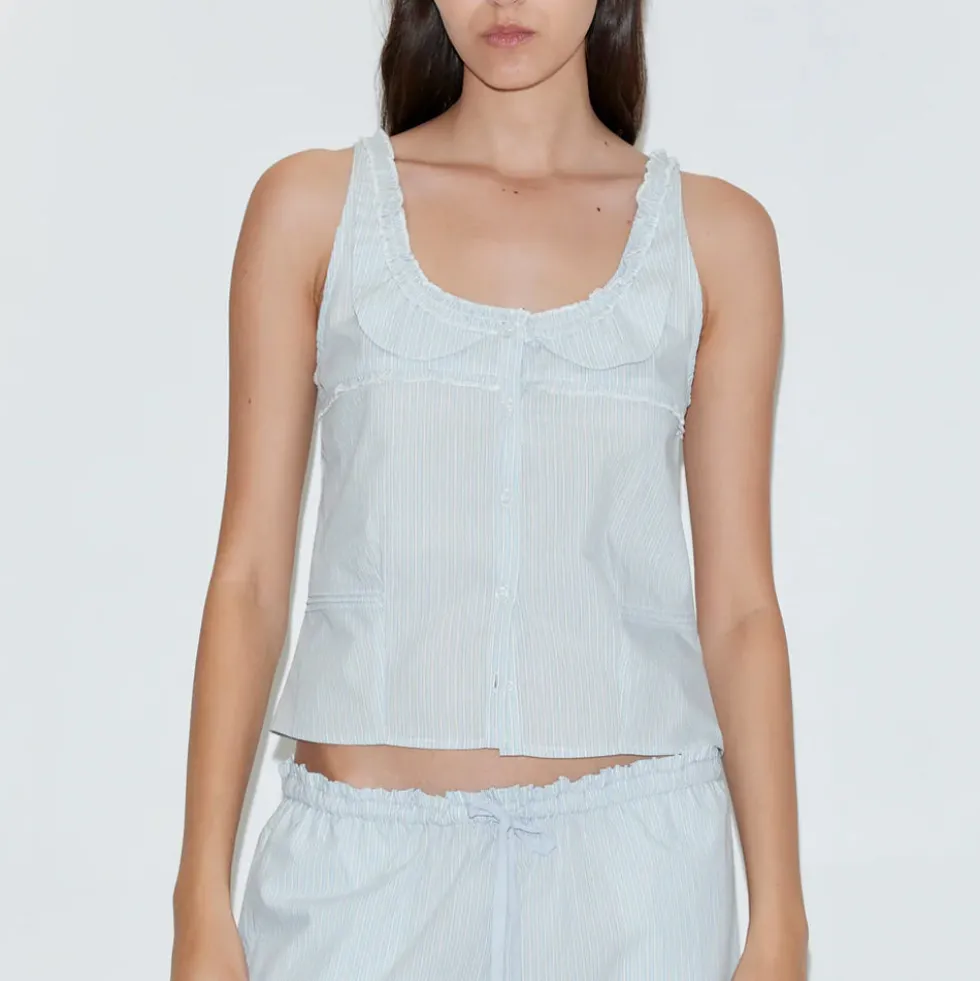 Deiji Studio - Top Frills - Rayures Mist