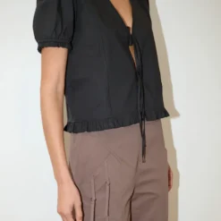 Deiji Studio - Top Pintuck - Noir