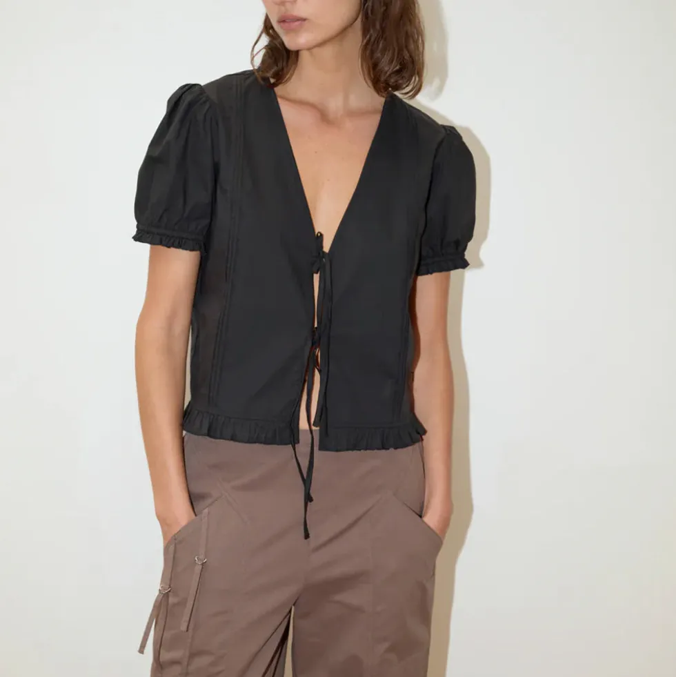 Deiji Studio - Top Pintuck - Noir