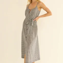 Dôen - Robe Nevita - Noir Gingham