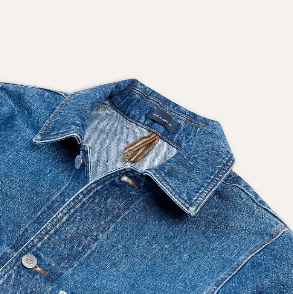 Drake's - Veste de Travail Selvedge - Bleach Wash