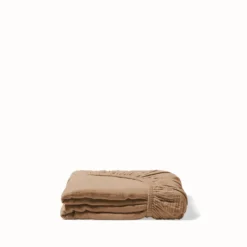 Drap-housse en gaze de coton - Brun Haussmann