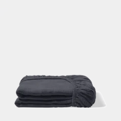 Drap-housse en gaze de coton - Gris Fusain