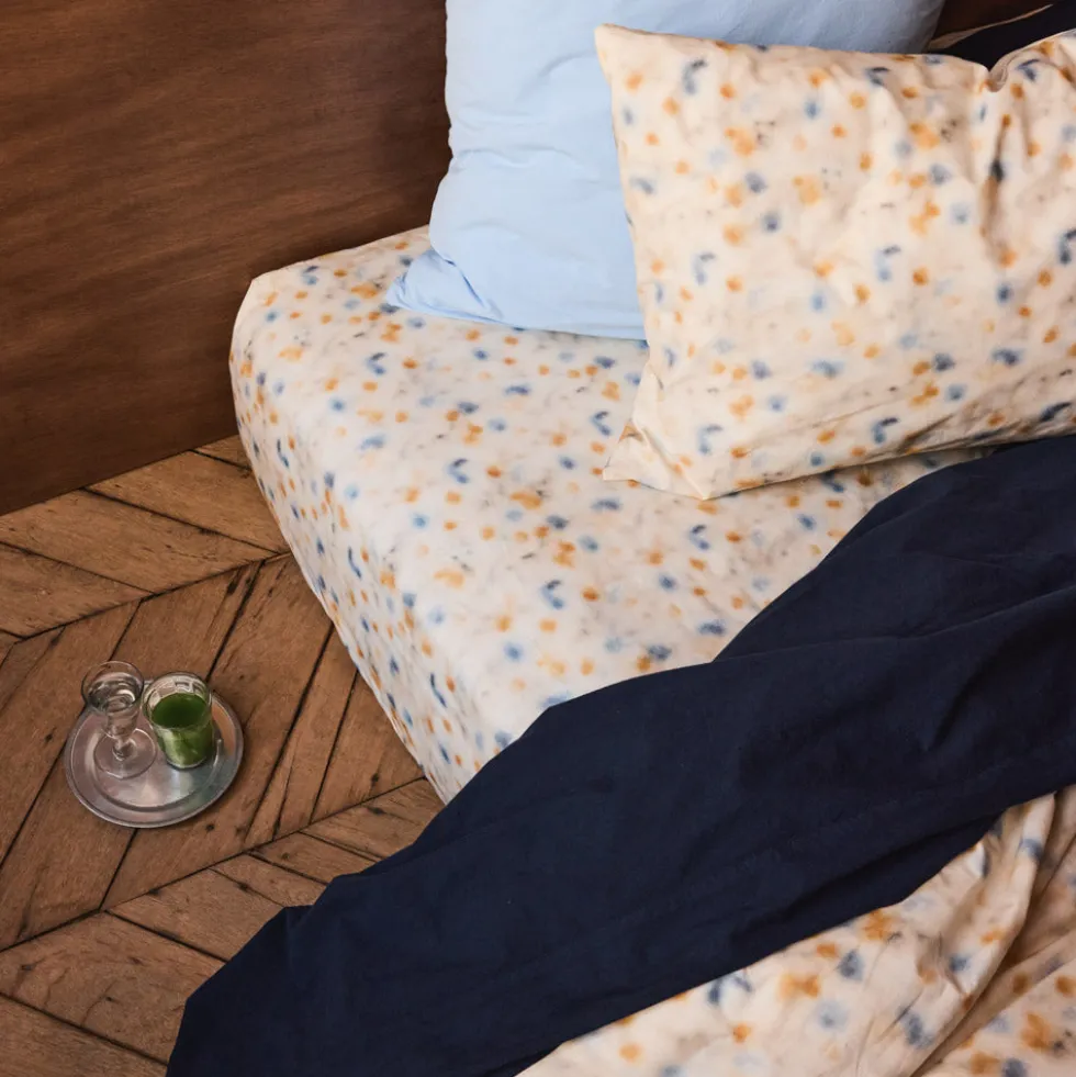 Drap-housse en percale de coton - Tataki Herbier