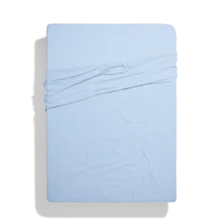 Drap-housse en percale de coton - Bleuet