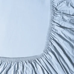Drap-housse en percale de coton - Bleuet