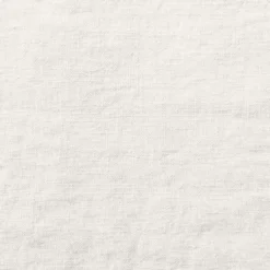 Drap plat en lin lavé - Blanc Coquillage