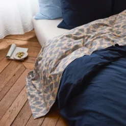 Drap plat en percale de coton - Tataki Cerisier