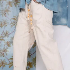 Dr Collectors - Pantalon Carpenteur - Naturel