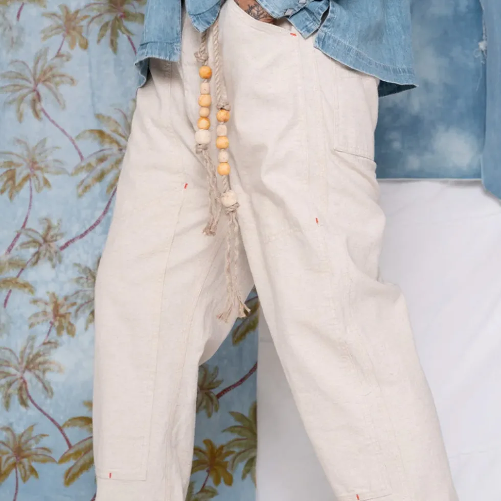 Dr Collectors - Pantalon Carpenteur - Naturel