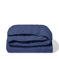 Édredon en 100% lin lavé - Bleu Pacifique