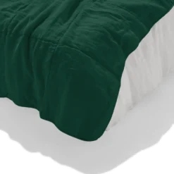 Édredon en 100% lin lavé - Vert Séquoia