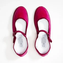 Drogheria Crivellini - Ballerines Jane Velvelt à attache - Peony