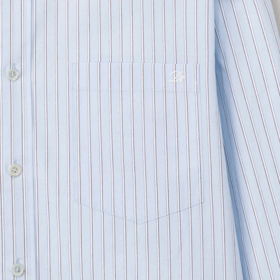 Dunst - Chemise Oversize à Rayures - Bleu Ciel