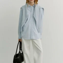 Dunst - Chemise Oversize à Rayures - Bleu Ciel