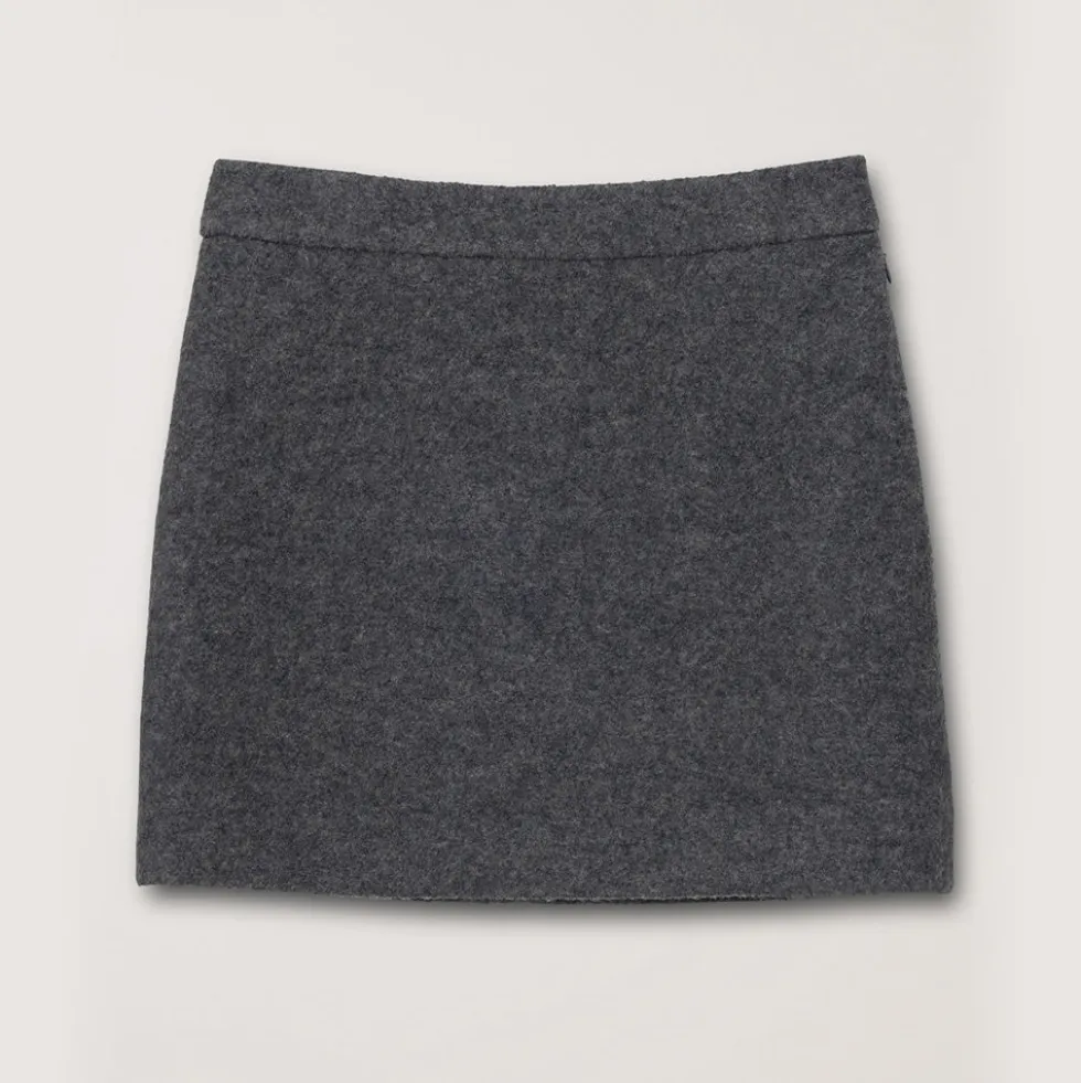 Dunst - Mini jupe en laine - Gris