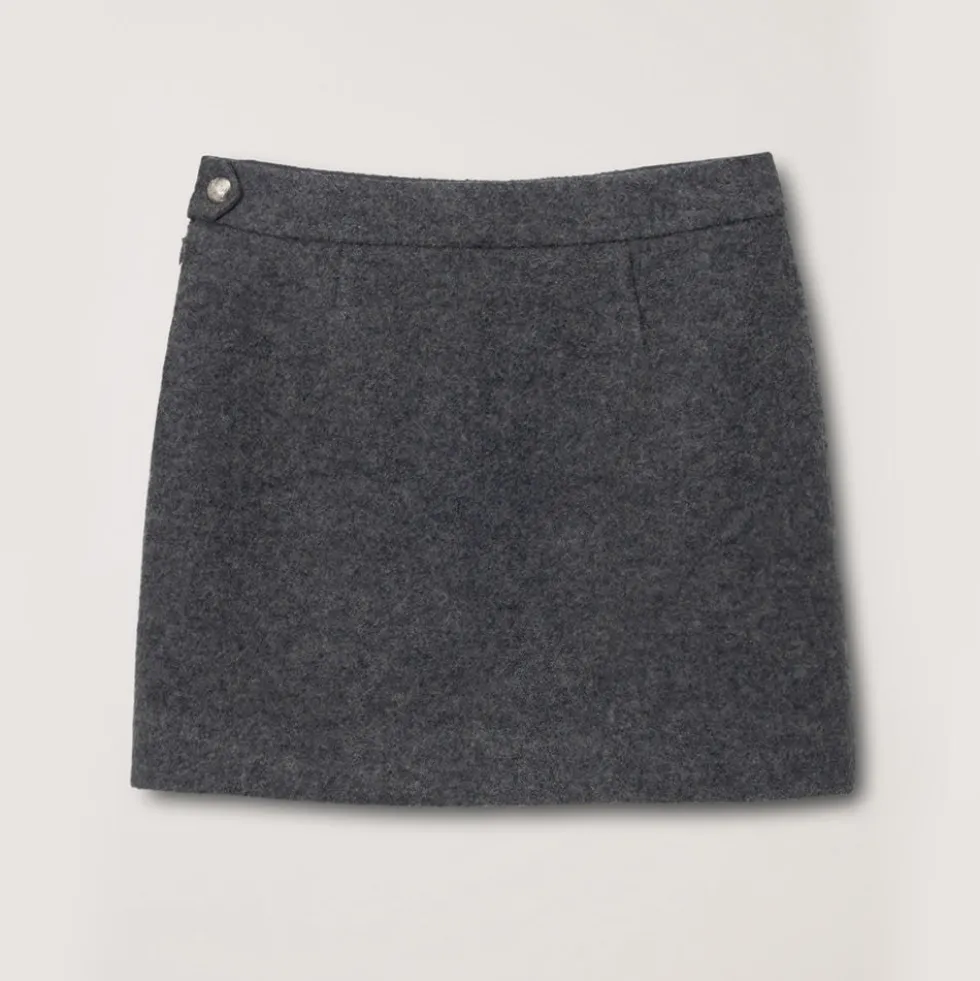 Dunst - Mini jupe en laine - Gris