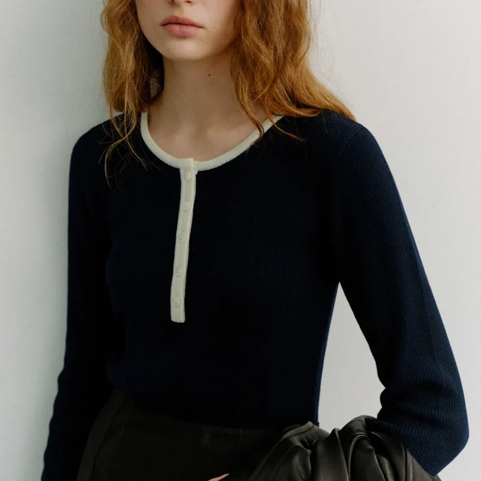 Dunst - Top en Maille - Marine