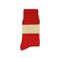 Escuyer - Chaussettes Crew - Rouge brilllant