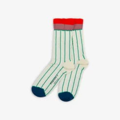 Exquisite J - Chaussettes CA81 - Ecru et Vert