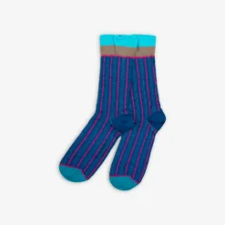 Exquisite J - Chaussettes CA81 - Marine et Rose