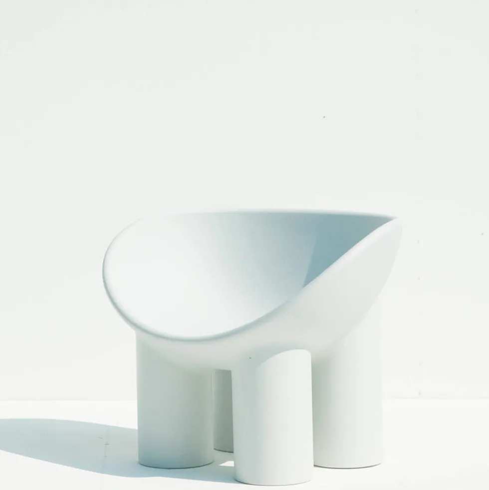 Fauteuil Roly Poly - Concrete White - Driade
