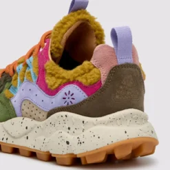 Flower Mountain - Baskets Yamano 3 Woman - Marron/ violet