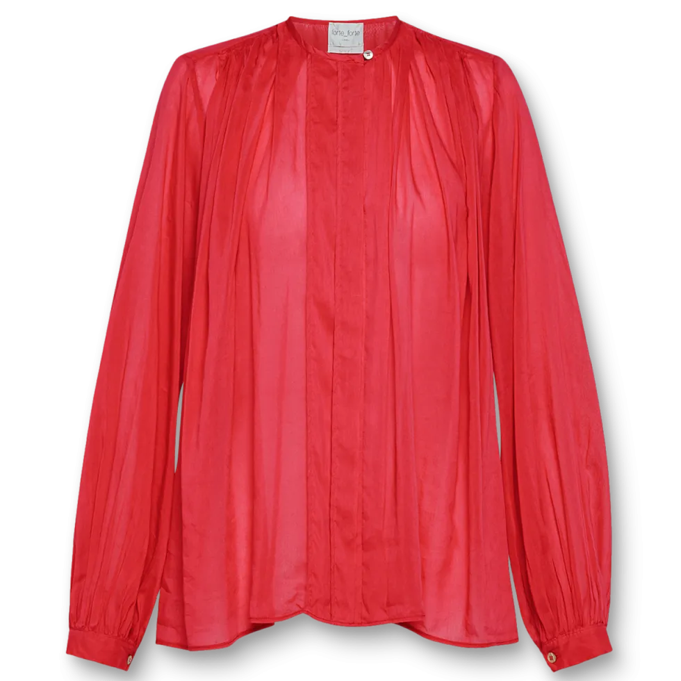 Forte_Forte - Chemise Bohemienne - Rouge