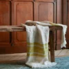 Fouta Belge en lin - Rayures Moutarde