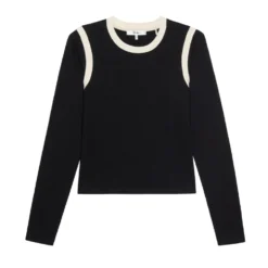 Frame - Top à empiècements - Noir