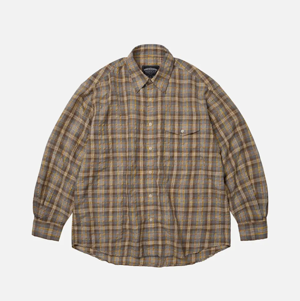 Frizmworks - Chemise Uneven Check - Jaune