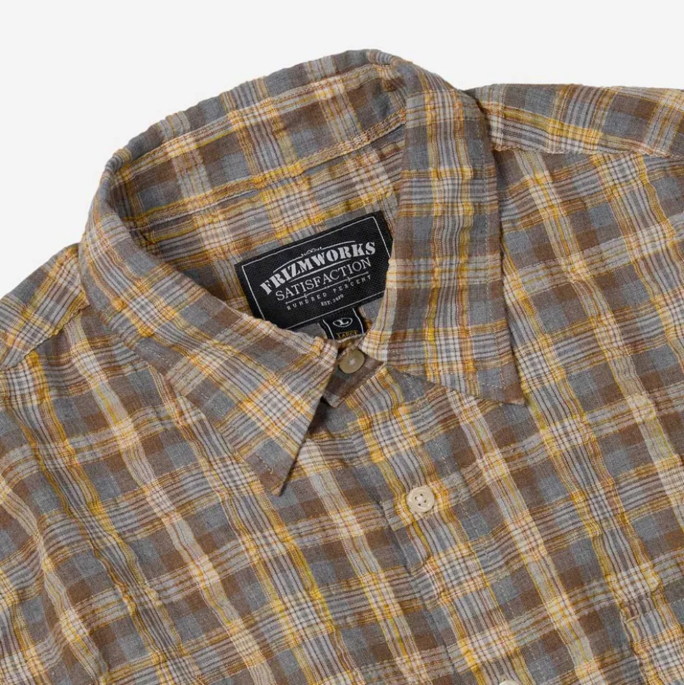 Frizmworks - Chemise Uneven Check - Jaune