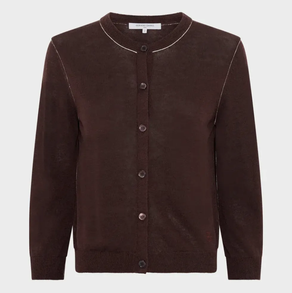 Gerard Darel - Gilet Lorys - Marron
