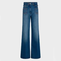Gerard Darel - Jean flare Anna - Denim Brut