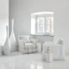 Gervasoni - Fauteuil Ghost n°04 - Lin Blanc