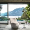 Gervasoni - Housse de fauteuil Loll n°07F - Lin Blanc