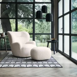 Gervasoni - Pouf Loll 08 - Blanc