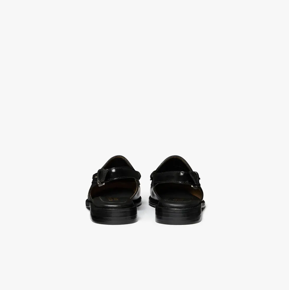 GH Bass - Mocassins Weejun Penny Slingback - Noir