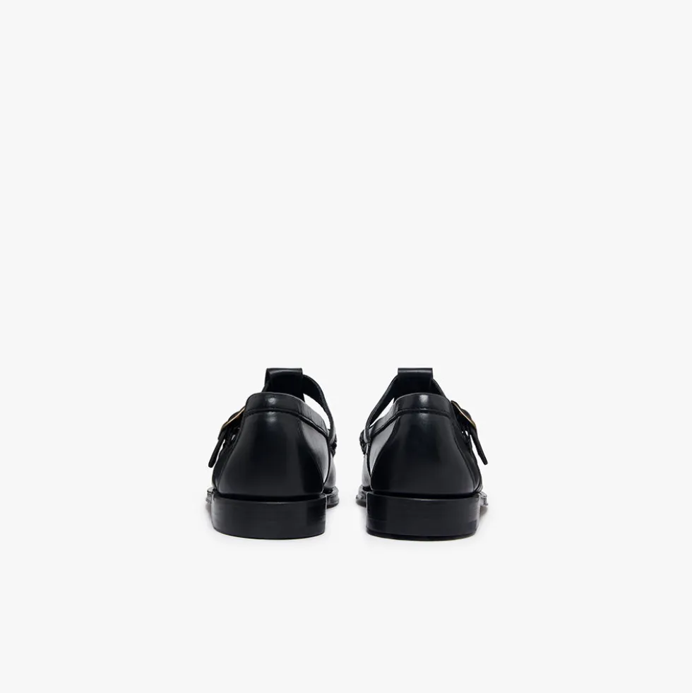 GH Bass - Sandales Weejun Fisherman - Noir