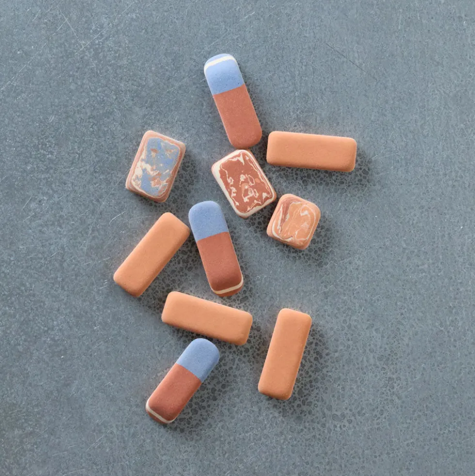 Gomme Pebble - Bicolore