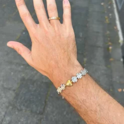 Gottlob - Bracelet Edition N° 3 - Silver Gold Heart