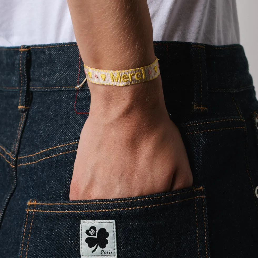 Guanabana x Merci - Bracelet Cœur - Jaune