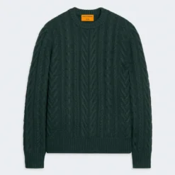 Guest In Residence - Maille Fisherman Crew - Vert Holly