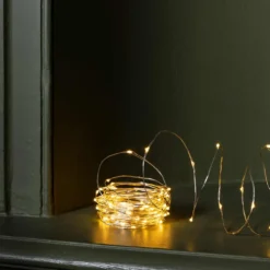 Guirlande lumineuse 12 m - 120 LED - Argent