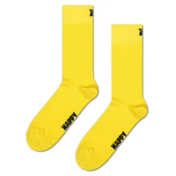 Happy Socks - Chaussettes Hautes Solid - Jaune
