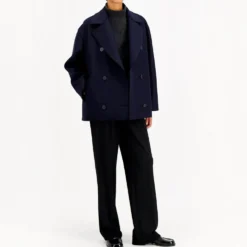 Harris Wharf London - Manteau Peacoat Oversized - Marine