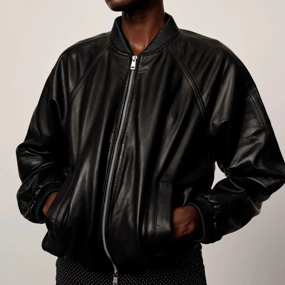 HERSKIND - Blouson Aviateur Yvette - Noir