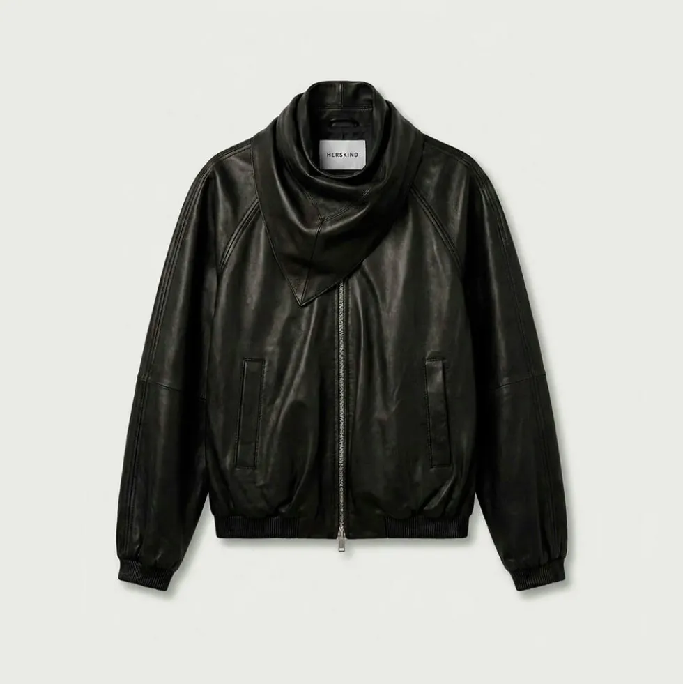 HERSKIND - Blouson Aviateur Yvette - Noir