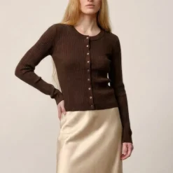 HERSKIND - Cardigan Brooks - Café