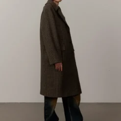 HERSKIND - Manteau Cat - Carreaux Marron